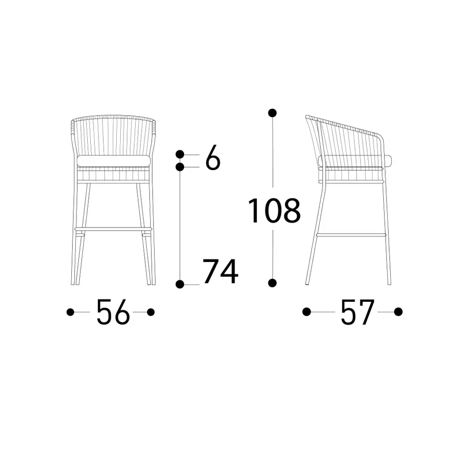 Varaschin Tibidabo Bar Stool