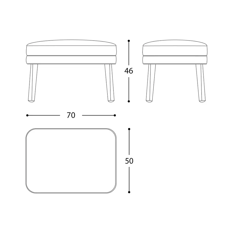 Varaschin Emma Footrest-Pouf