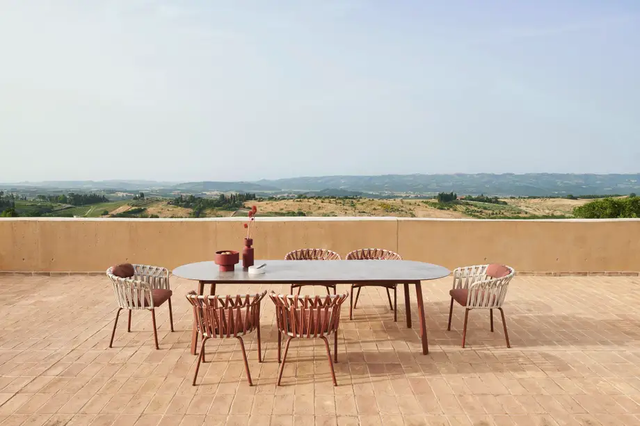 Varaschin Emma Cross Dining Armchair
