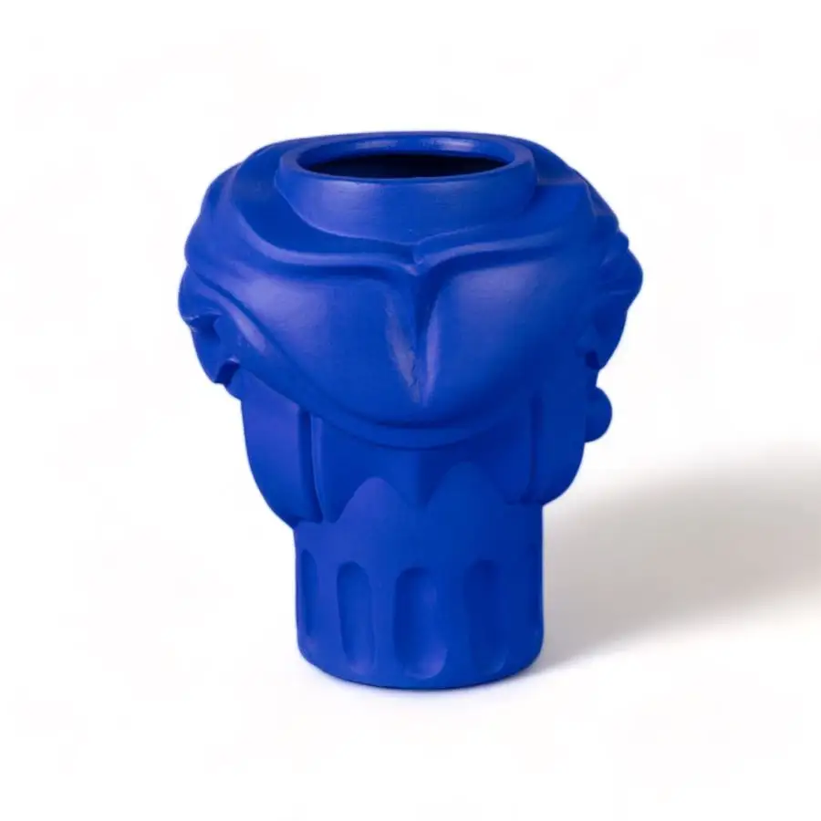 Seletti Magna Graecia Terracotta Vase Woman Blue