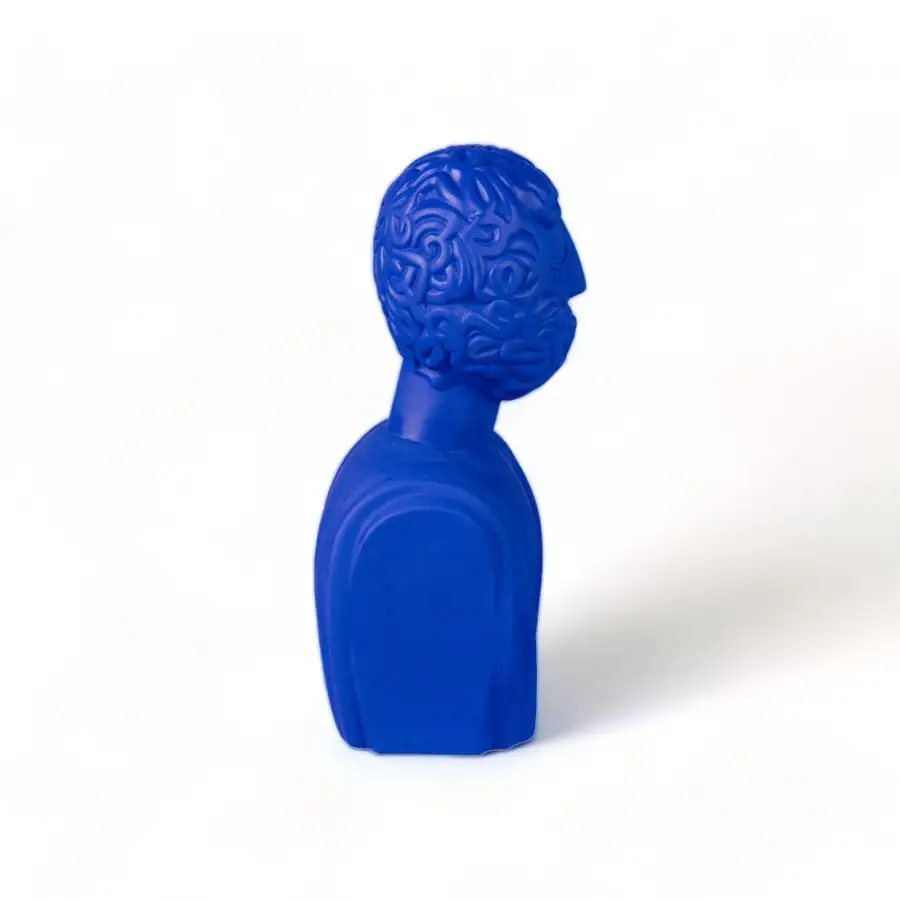 Seletti Magna Graecia Terracotta Bust Man Blue