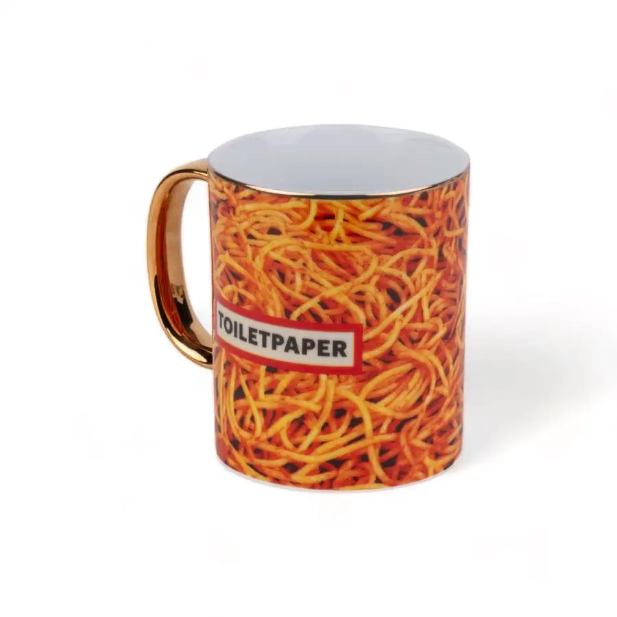 Seletti Toiletpaper Porcelain Mug Spaghetti