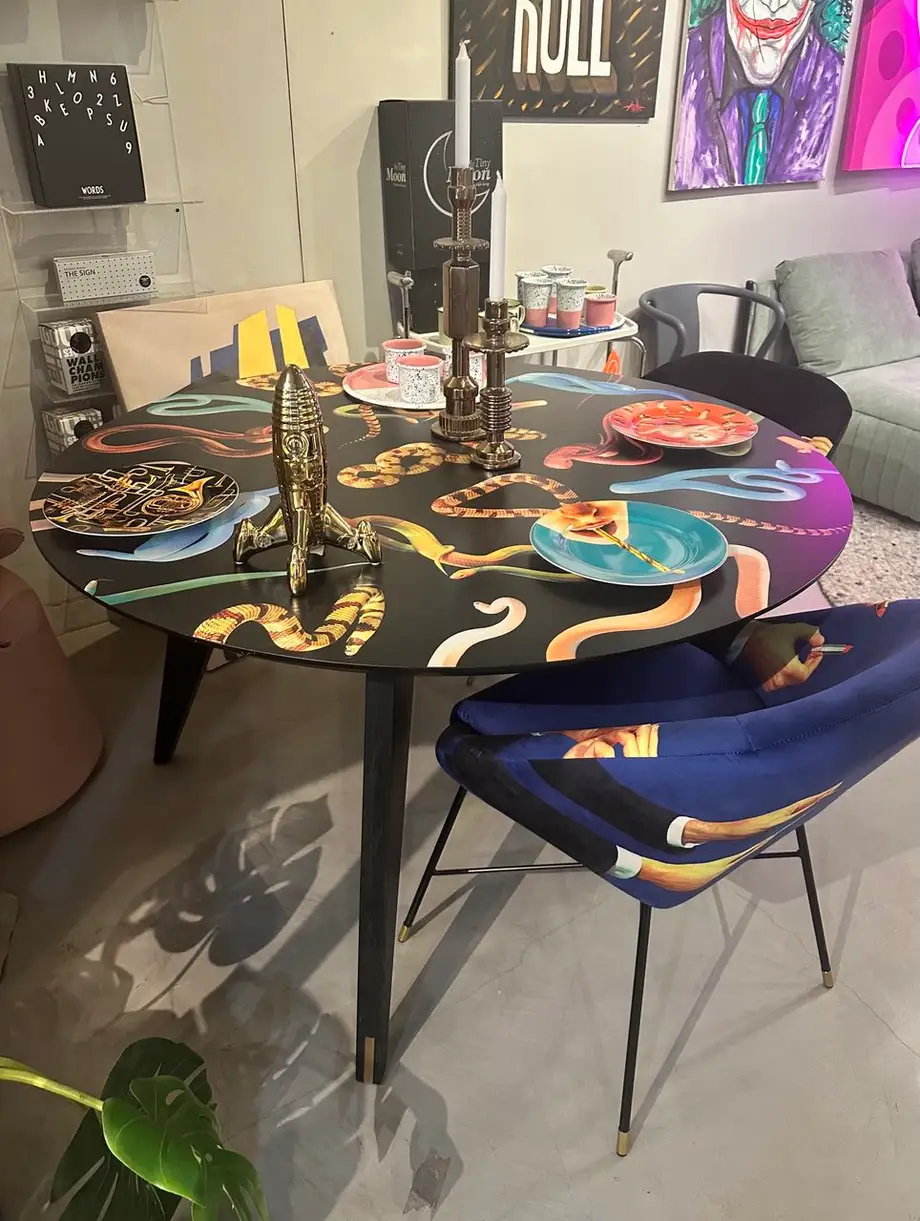 Seletti Toiletpaper Round Table Snakes Showroom Sale