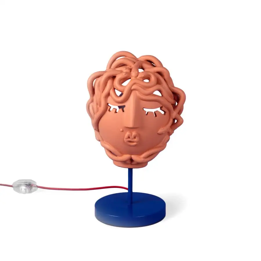 Seletti Magna Graecia Terracotta Lamp Medusa Μask