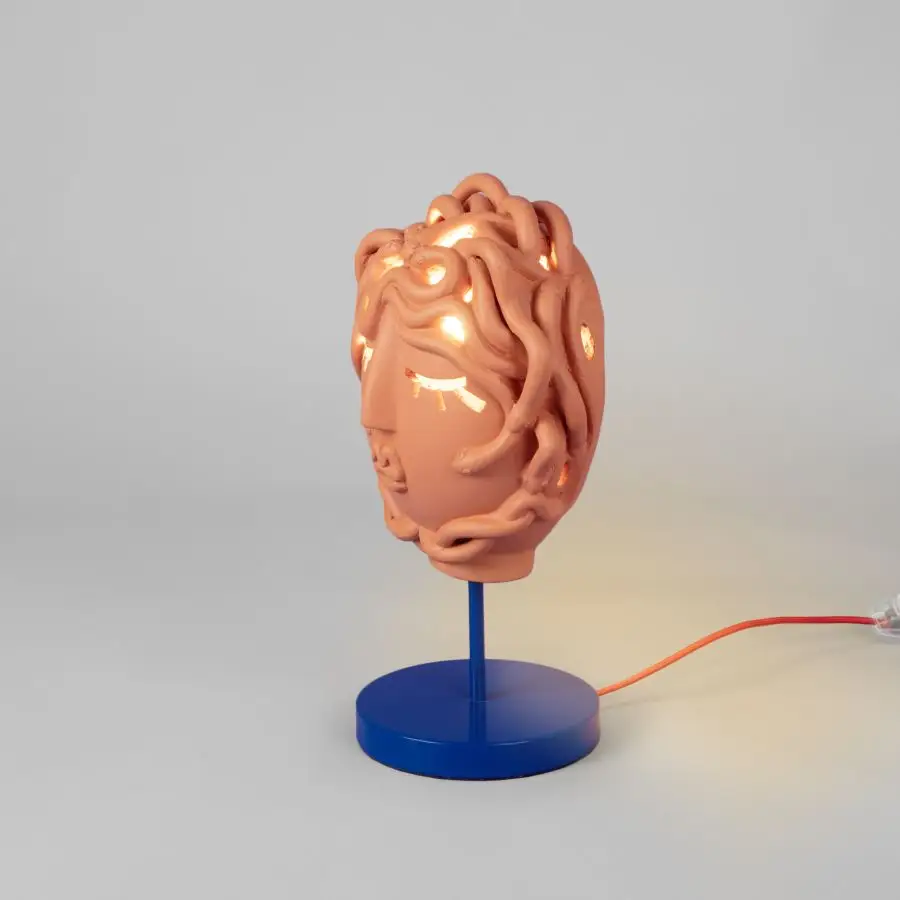 Seletti Magna Graecia Terracotta Lamp Medusa Μask