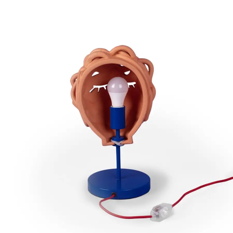 Seletti Magna Graecia Terracotta Lamp Medusa Μask