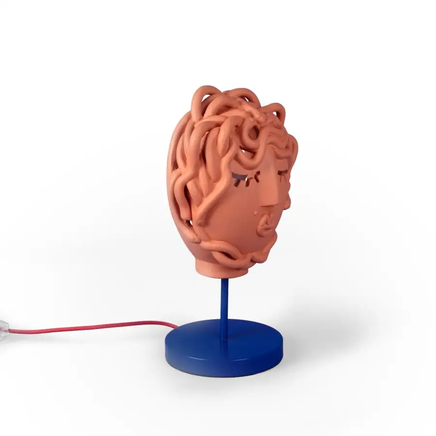 Seletti Magna Graecia Terracotta Lamp Medusa Μask