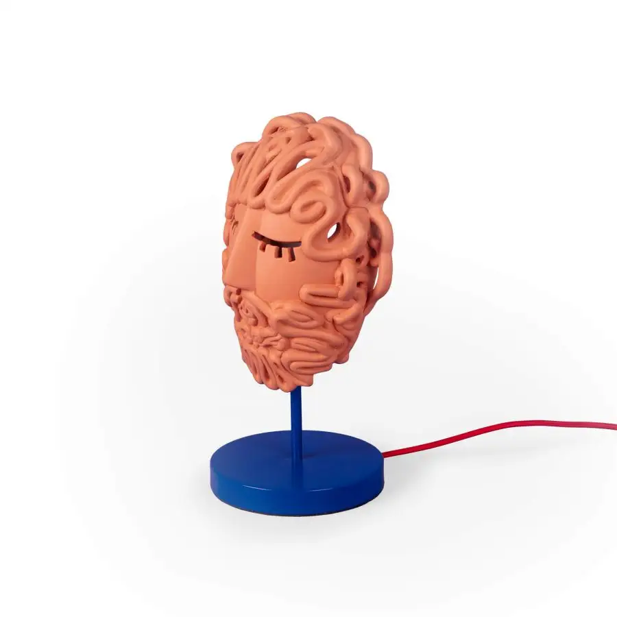 Seletti Magna Graecia Terracotta Lamp Ulysse Μask