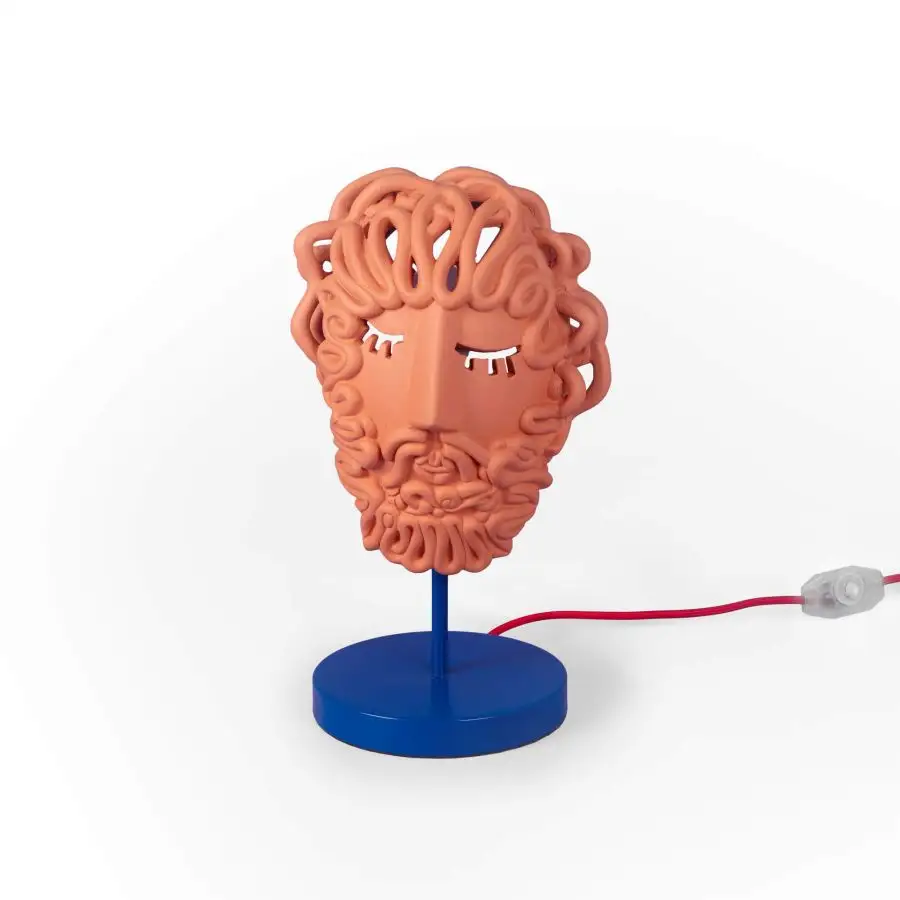 Seletti Magna Graecia Terracotta Lamp Ulysse Μask