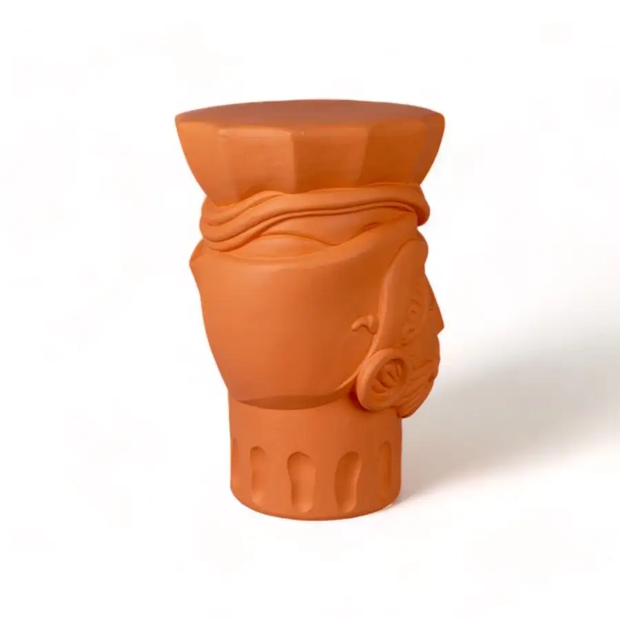 Seletti Magna Graecia Terracotta Stool Man