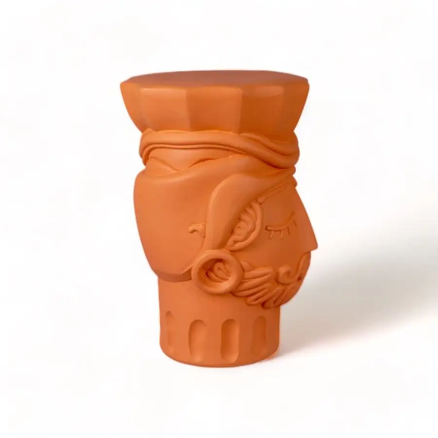 Seletti Magna Graecia Terracotta Stool Man