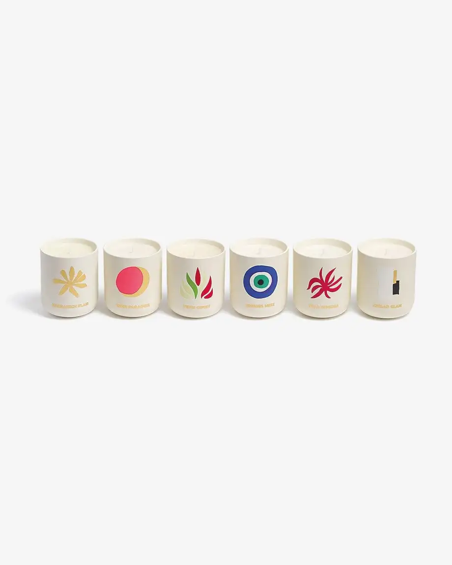 Assouline Travel From Home Scented Candle Set 6