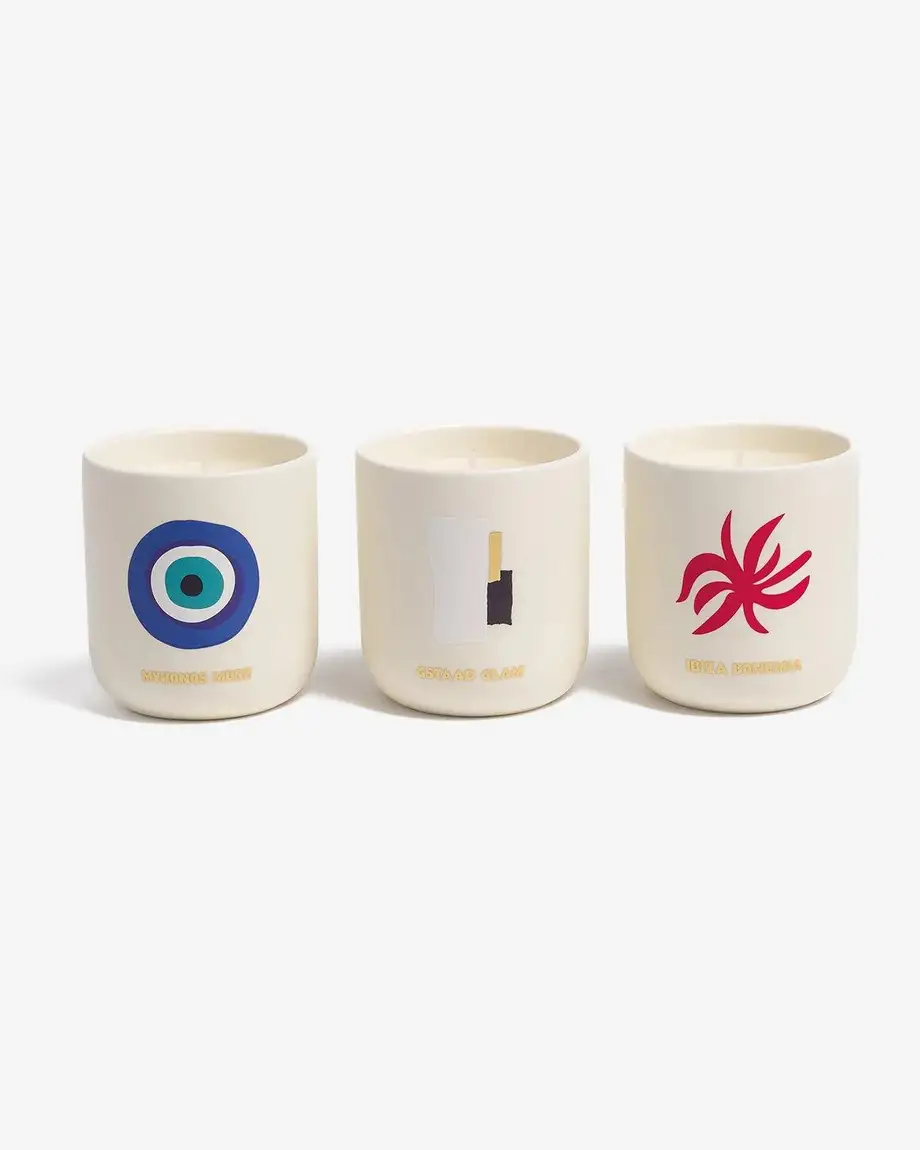 Assouline Travel From Home Scented Candle Set 3