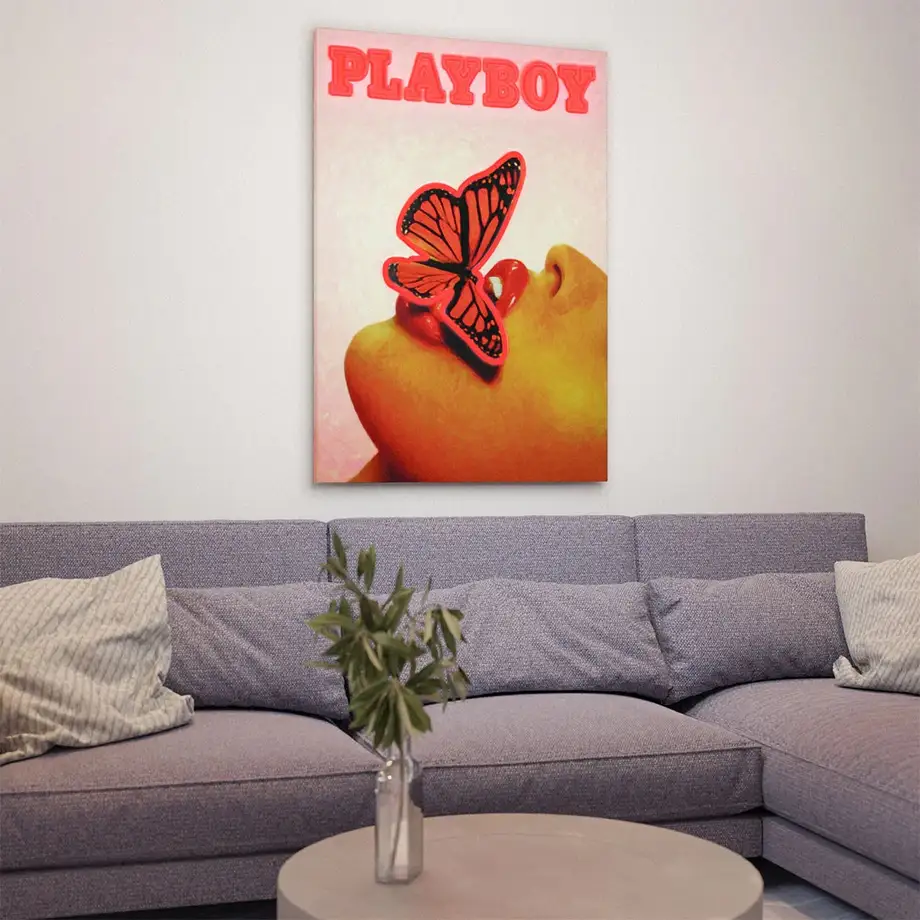 Playboy X "Butterfly Cover" Wall Artwork Led