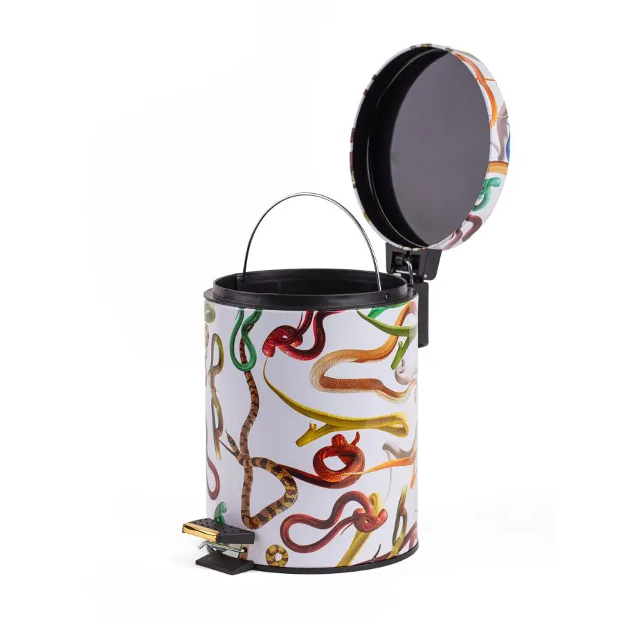 Seletti Toiletpaper Dustbin 5L - Snakes White