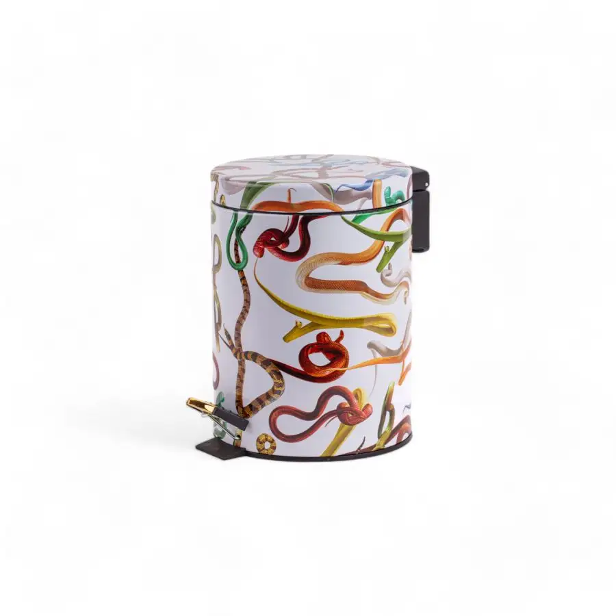 Seletti Toiletpaper Dustbin 5L - Snakes White