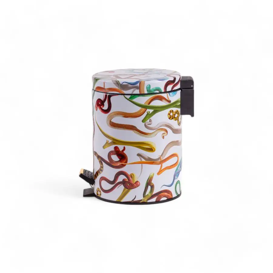 Seletti Toiletpaper Dustbin 5L - Snakes White
