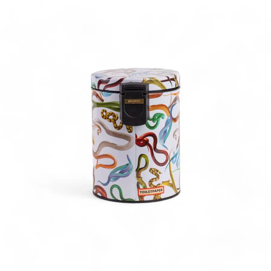 Seletti Toiletpaper Dustbin 5L - Snakes White