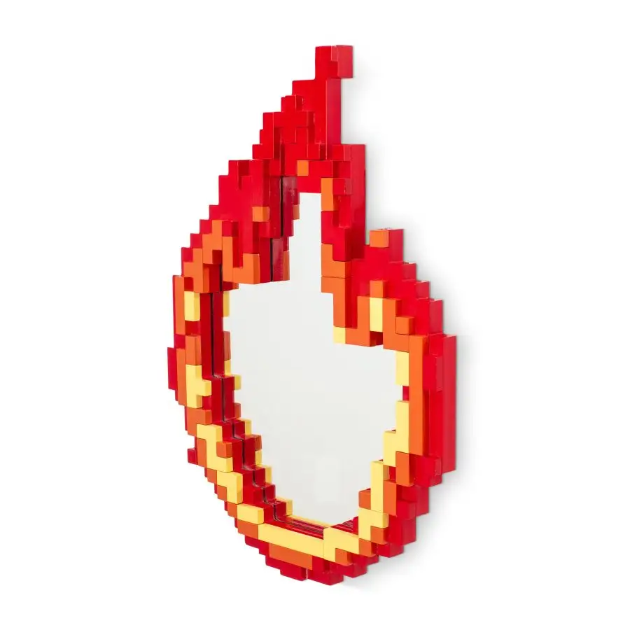 Seletti Pixel Mirror Flame