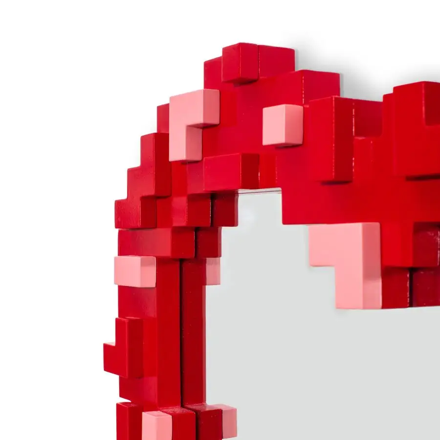 Seletti Pixel Mirror Heart