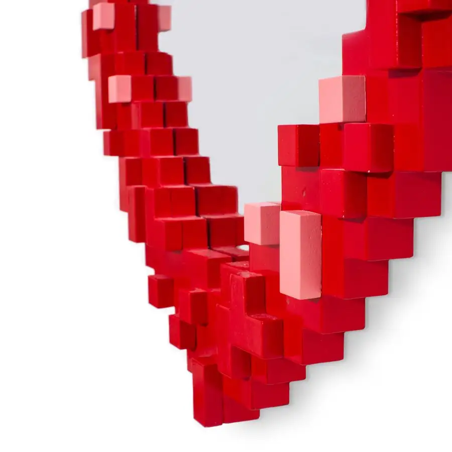 Seletti Pixel Mirror Heart