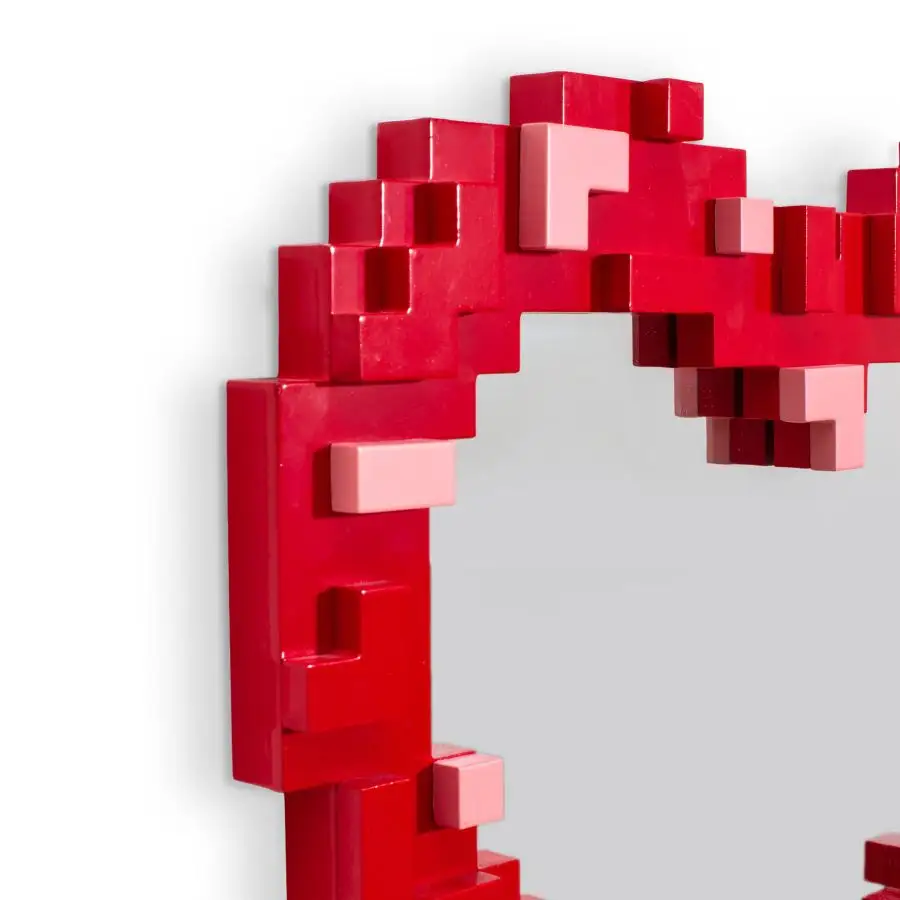 Seletti Pixel Mirror Heart